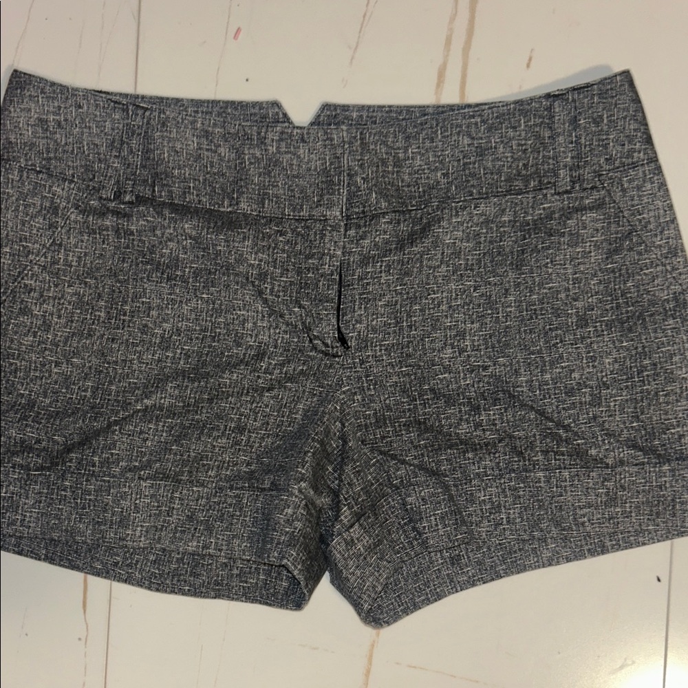 Express High Waist Textured Gray Shorts